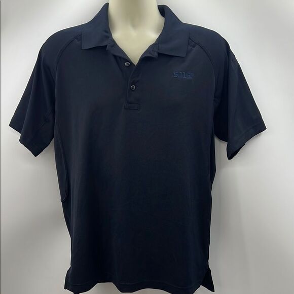 5.11 Tactical Navy Polo Shirt Short Sleeve - Picture 1 of 5
